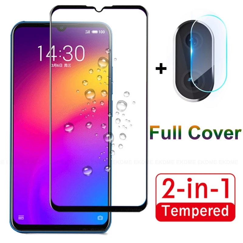 2 In 1 Full Cover Tempered Glass For Meizu Note 9 6.2" Protective Camera Lens Film Note9 Meizu9 Note 6.2 Inch Screen Protector afbeelding