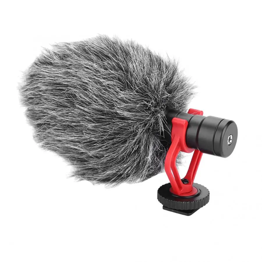 

Microfono Studio Microphone Lightweight Portable Condenser Microphone With Windsheid For Camera Camcorder Microfono