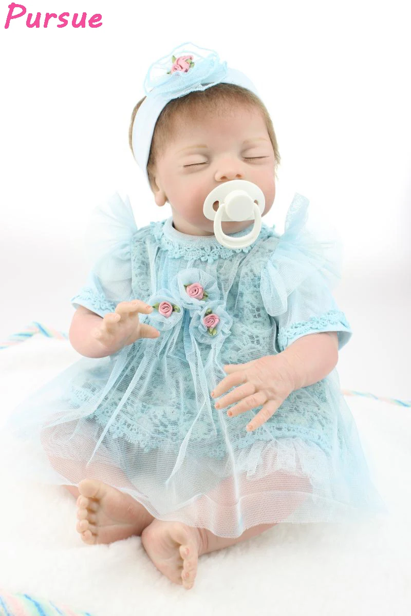 Pursue 52cm Soft Vinyl Reborn Baby Dolls Toys for Children Silicone Reborn Baby Dolls baby-reborn boneca bebe reborn menina doll