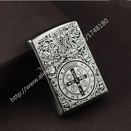 

Classic Kerosene Lighter Refillable Cigarette Vintage Style Constantine Lighter oil Metal smooth grinding wheel gift for man