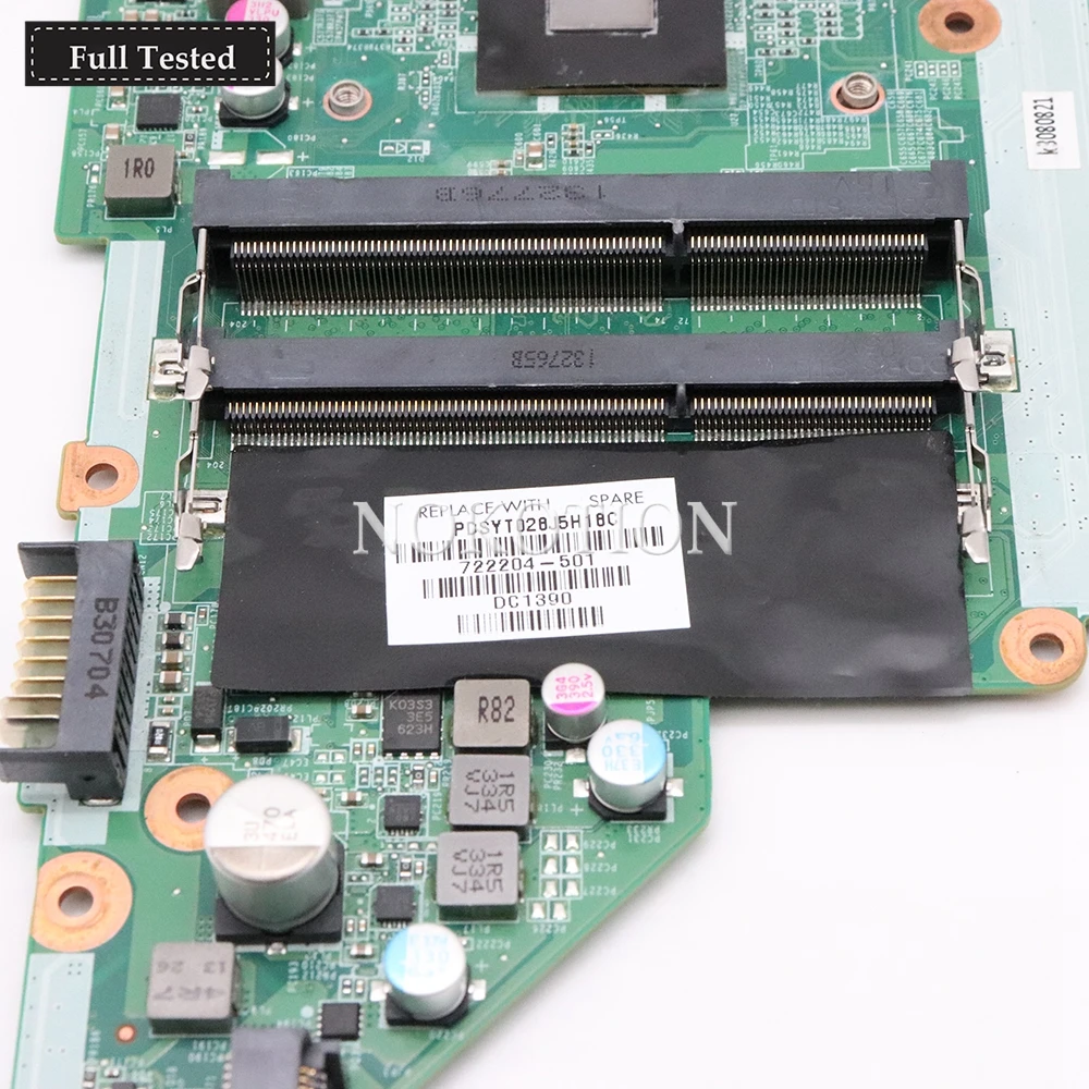 Black Friday  NOKOTION 722204-501 722204-001 Main board For HP Pavilion 15 17 15-E 17-E laptop motherboard DA0R76