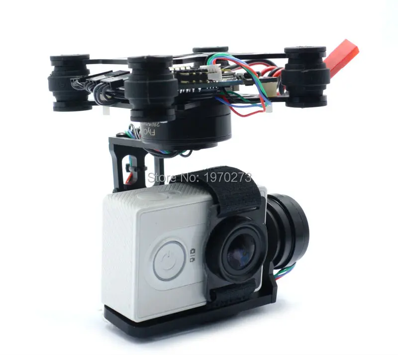  3 Axis Brushless Gimbal Camera Mount w/ black 2204 260kv 2805 140kv Motor Storm32 Gimbal Controller