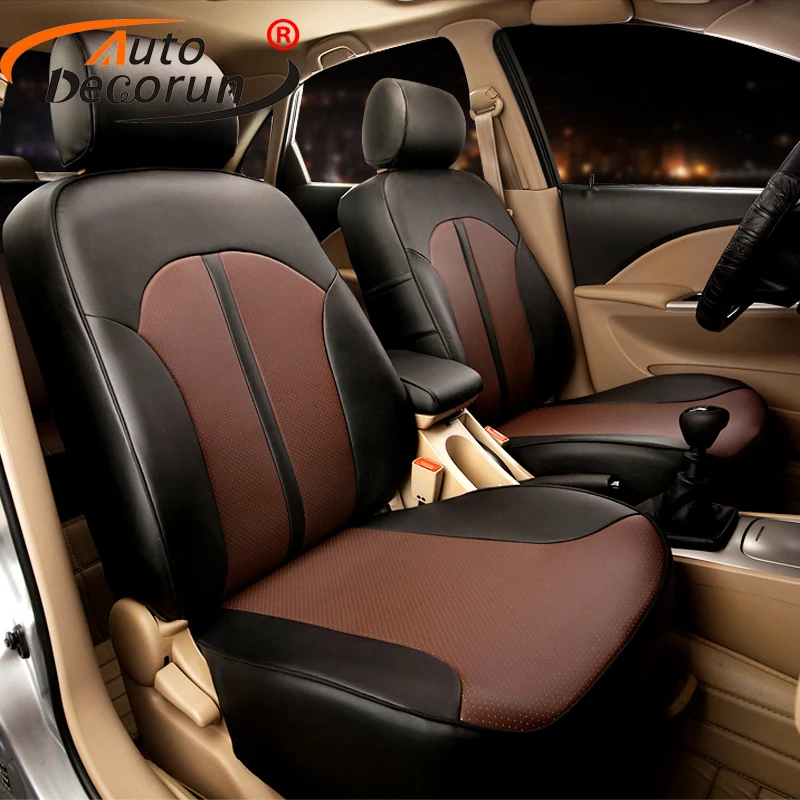 AutoDecorun Custom seat cover sets PU leather for Toyota Camry 2012 accessories seat cover car