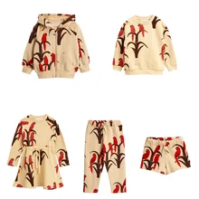 Осень, комплекты детской одежды с птицами, одежда для маленьких девочек, одежда для мальчиков, толстовка, штаны, куртки, модные платья принцессы с рисунком