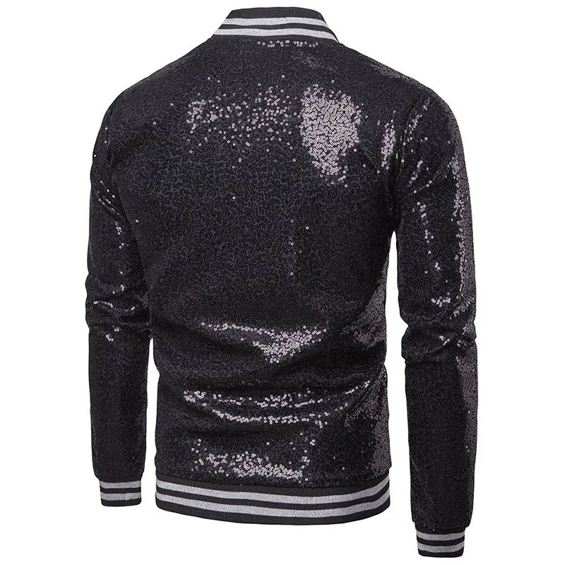 Bal Red gold Bomber Casual Vestes Stade purple Marque Nouvelle Chanteurs Discothèque sliver Dj Mens Veste 2018 Sequin Noir black Homme blue De Vêtements Pour Hommes reQxWdBoC