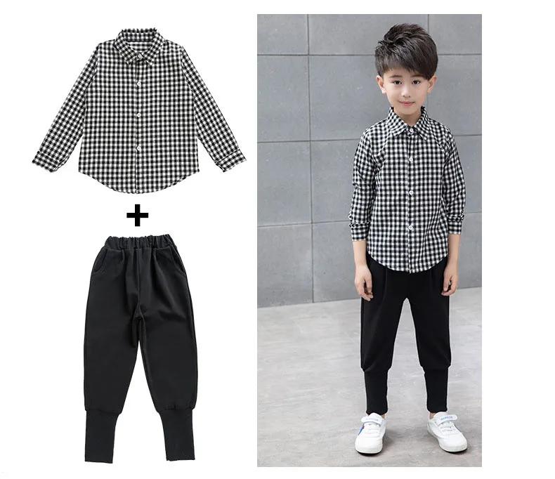 Solid Cotton High Waist Pants for Baby Boys Casual Pencil Pant Kids Children School Bottom Trousers Clothes 9 12 14 Y Boys Pants (12)