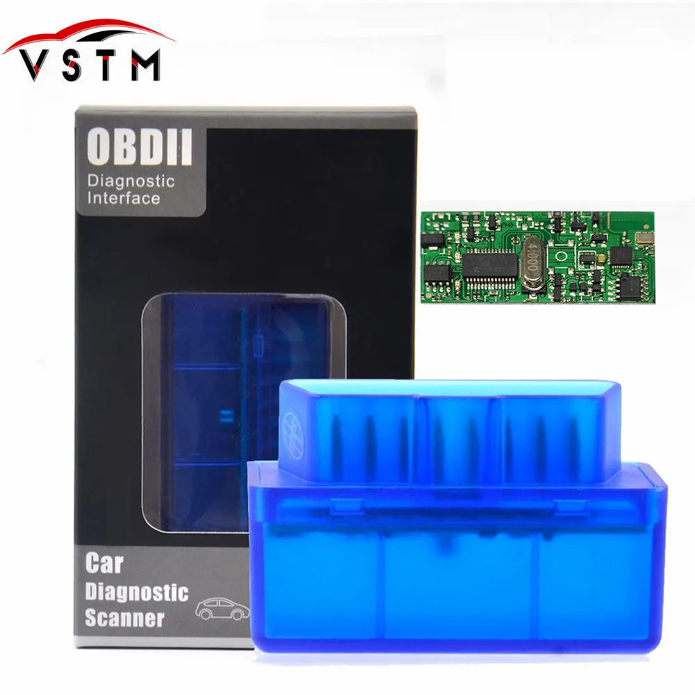 Автомобильный диагностический мини сканер OBD2 Eml327 V1.5 25k80 Bluetooth адаптер для Android/ПК