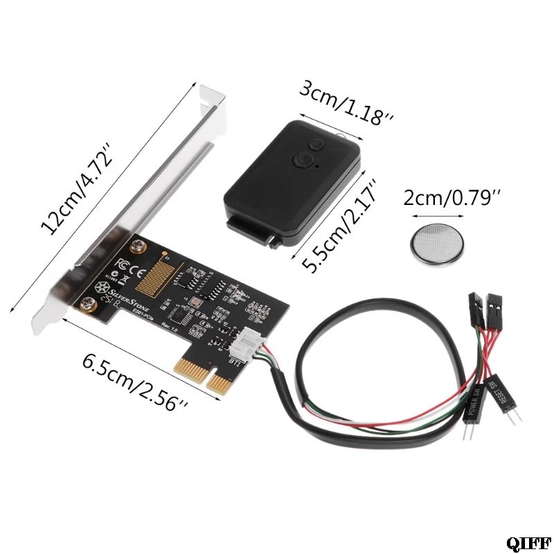 

Mini PCI-e Desktop PC Remote Controller 20m Wireless Restart Switch Turn On/OFF Mar28