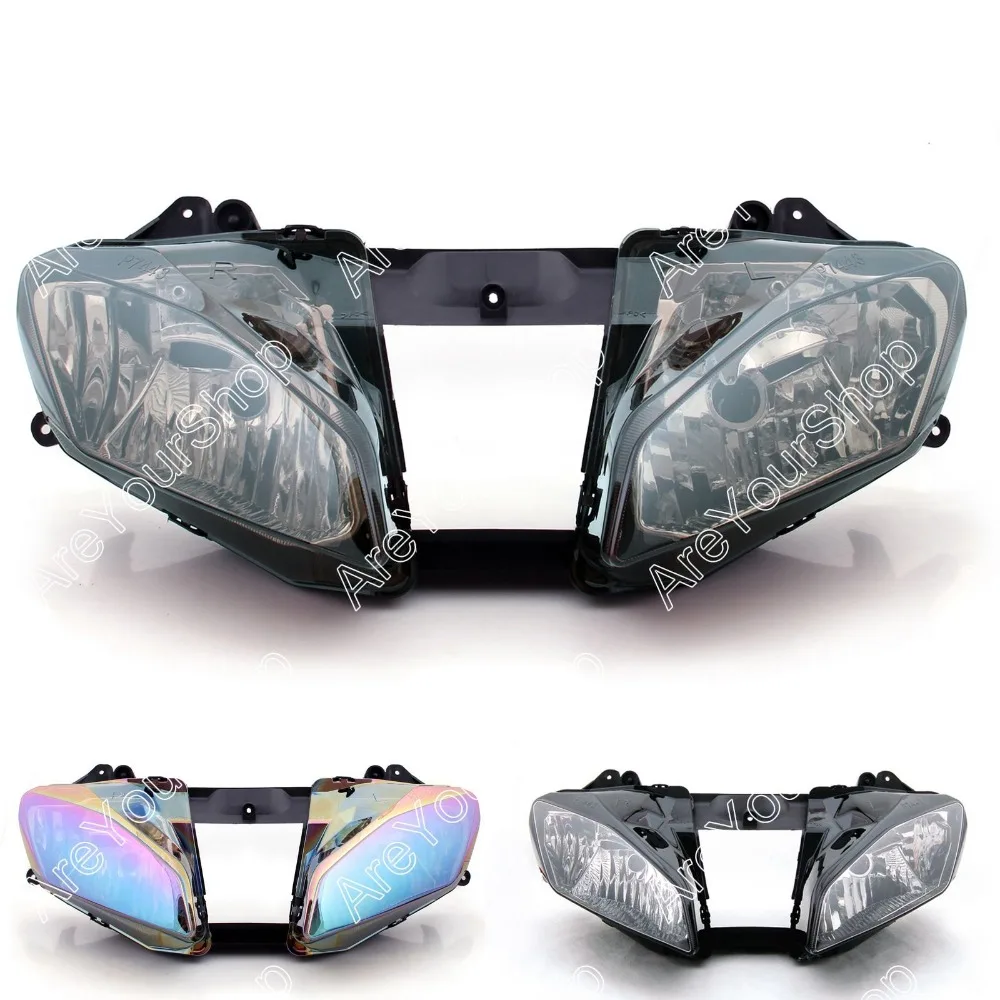 

Smoke Universal Motorcycle Headlight Headlamp Replacement Driving Fog Spot Moto Head Light for Yamaha YZF600 R6 2008-2012