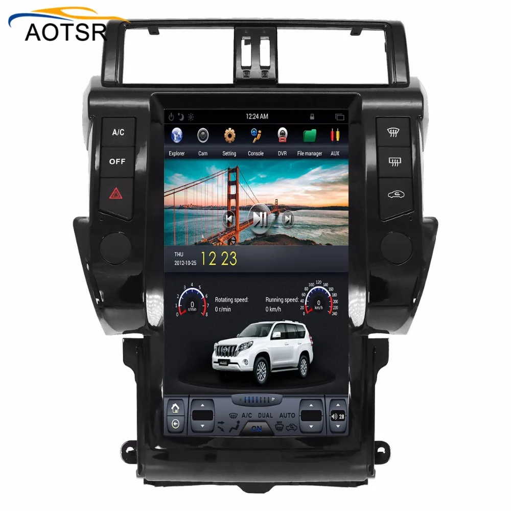 

Tesla style Car Multimedia Player head unit for TOYOTA Land Cruiser Prado 150 2010 - 2013 GPS navigation car Radio stereo no dvd