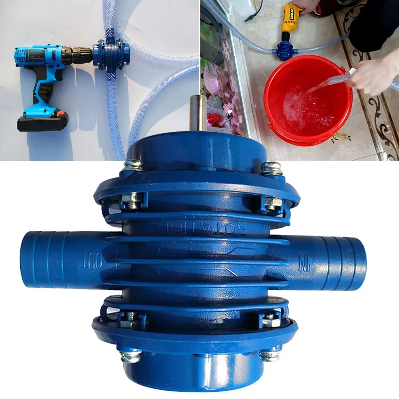 DIY водяной насос аксессуары для электродрели металлический центробежный синий