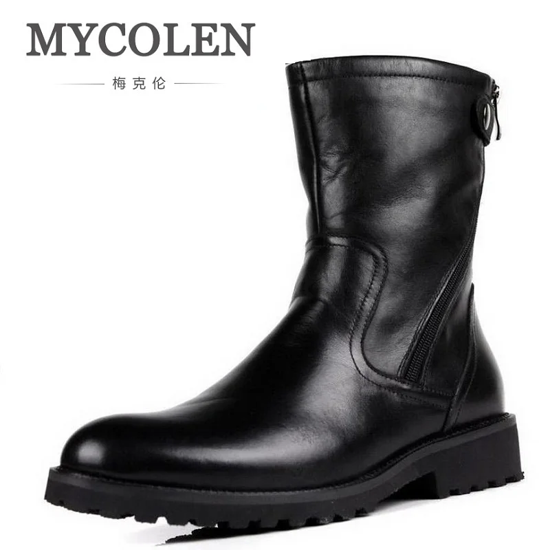 MYCOLEN New Fashion Keep Warm Cotton Ankle Boots Autumn Winter Motorcycle Boots Snow Men Shoes With Zipper Erkek Bot Ayakkabi цена MYCOLEN New Fashion Keep Warm Cotton Ankle Boots Autumn Winter Motorcycle Boots Snow Men Shoes With Zipper Erkek Bot Ayakkabi цены онлайн
