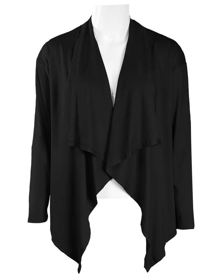 2017 European and American style new autumn long sleeves irregular cardigan thin jacket small jacket special (4)