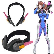Высокое качество Эксклюзивные оригинальные COS игры D. va косплей костюм аксессуары Головные уборы наушники Рождество Хэллоуин