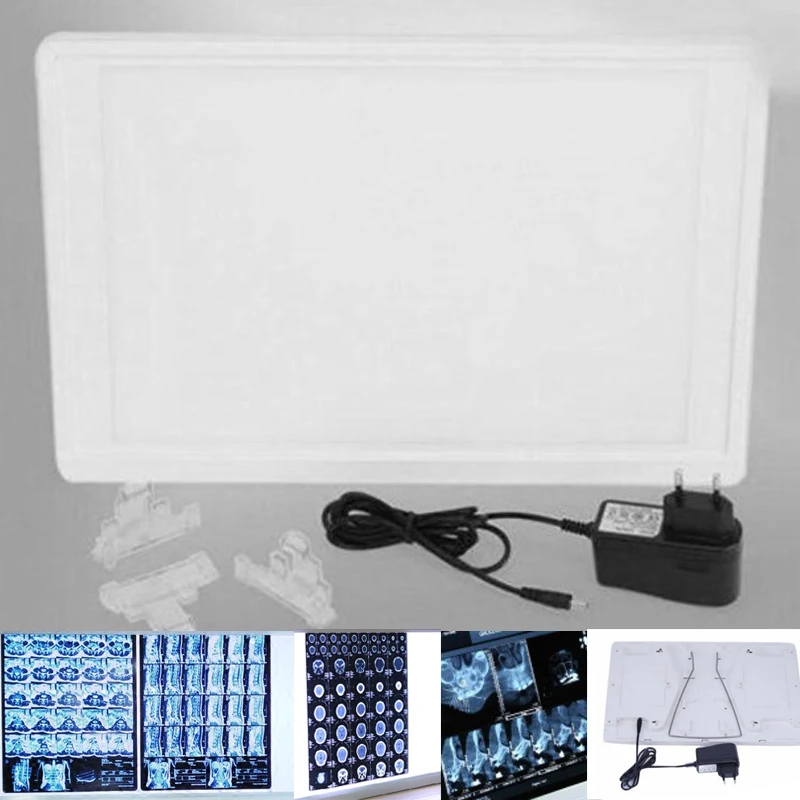 

Dental X-Ray Film Illuminator Light Box LED Light Panel A4 With Bracket Clip Clinic Chair Unit Viewer Reader Equipment