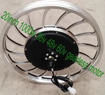 

20inch BLDC hub motor with wheel gearless with hall sensor 36V48V60v 1000w for electric scooter bike motorcycle 20*2.5/20*2.125