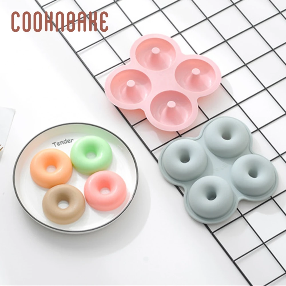 

COOKNBAKE donut silicone mold for chocolate candy round shape ice cube soap Cake Decorated form jelly pudding Pastry Baking Tool