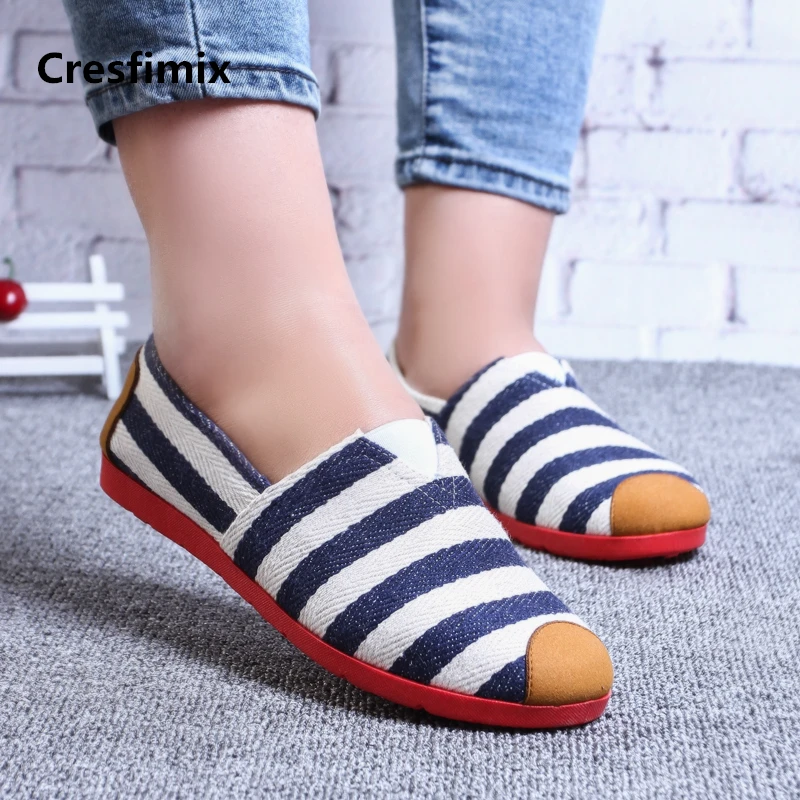 Cresfimix zapatos de mujer Женская Повседневная танцевальная Тканевая обувь Милые женские
