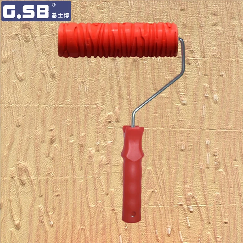 

Free shipping Rubber Roller 7" Free shipping Net Pattern Paint Roller for Wall Decoration GSB tools NO.051 Paint tool