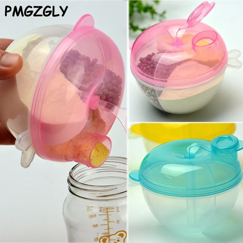 

Portable Baby Milk Food Storage Powder Formula Dispenser Container Feeding rotation Box for Kid Toddler Storage Feeding Box