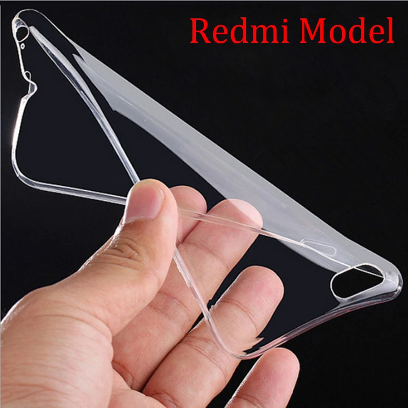 Бесплатная DHL 300 шт./лот для Xiaomi Redmi ТПУ чехол прозрачный Soft Shell телефон силиконовый
