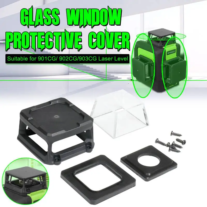 

Protection laser level Top Protective Cover For 901CG/ 902CG/903CG Laser Level Glass Window Protective Cover Accessories