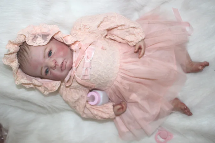 22 дюйма Reborn Baby GIRL реалистичные силиконовые куклы учебная кукла и одежда|silicone dolls