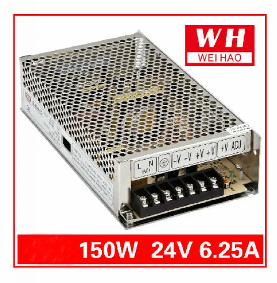 

150w CNC 24V 6.25A Regulated Switching Power Supply AC 220V to DC24V 150W/DC24V/6.25A