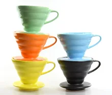 Free Shipping Ceramic Coffee Dripper Seven Color Black/white/Orange/Yellow/Green/Blue/Pink Free Shipping Ceramic Coffee Dripper Seven Color Black/white/Orange/Yellow/Green/Blue/Pink
