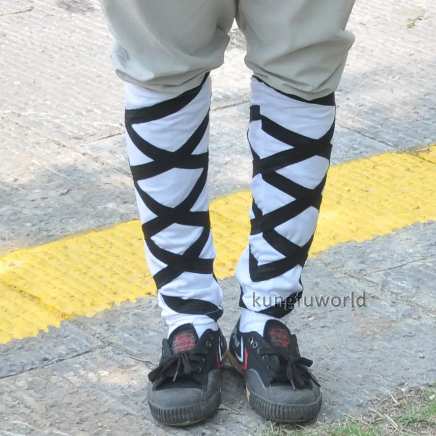 Shaolin Monk Socks Arm Guard Leg Wraps for Kung fu Uniform Tai chi
