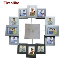 European Style Photo Frame Wall Clock Modern Design Watch Home Decoration for Living Room