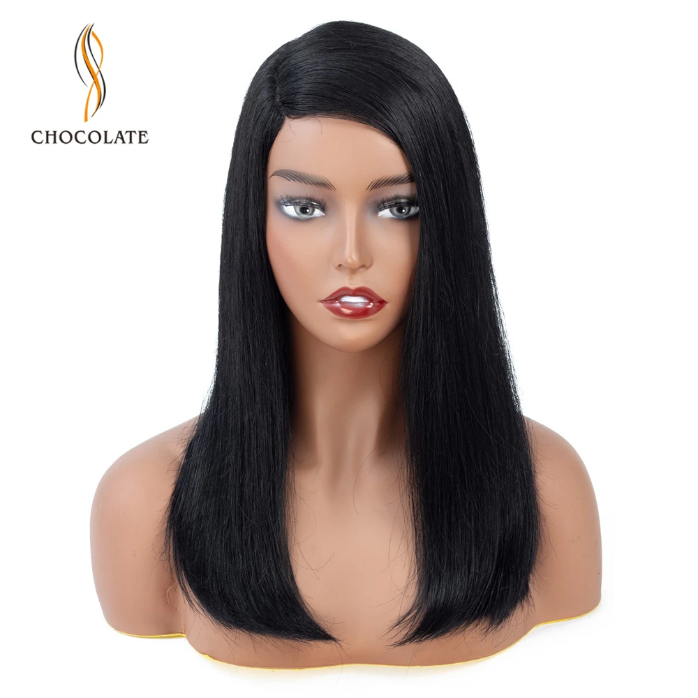 Малазийские прямые парики из человеческих волос на фронте шнурка с предварительно выщипанные волосы 150% плотность волосы шоколадного