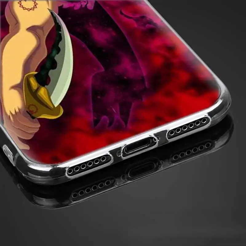 Прозрачный чехол Nanatsu no Taizai Seven Deadly Sin для Apple iPhone 11 Pro Max 7 8 Plus 6 6s Plus 5 5S X XR XS TPU мягкий чехол s Coque