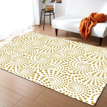

10 Kind Geometric Pattern Yellow Rectangle Large Living Room Carpet tapetes bape mat alfombra floor rug teppich criativo