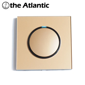 

Light Switch Button Switch Wall Light Switch With LED Indicator On Off Switch Gold Crystal Glass Panel Random Click