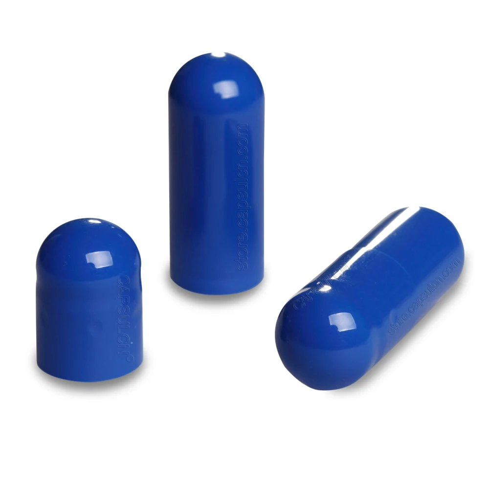

Hight quality 10,000 pcs/Carton Gel Capsules Size 00 Dark Blue Empty gelatin capsules for capsule filler machine