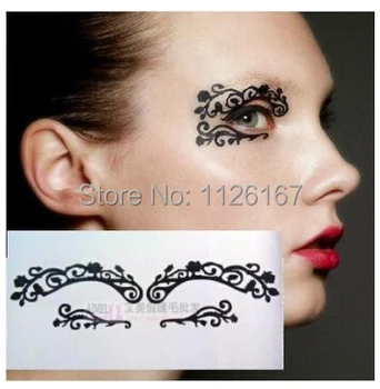 

(Min order 5$) hot sale fashion paper cutting eye stickers eyeliner rayal luxury high quality false eyelashes free shipping