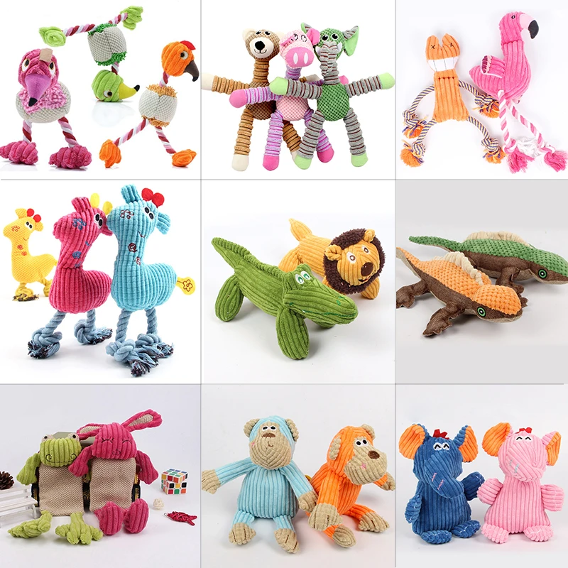 

pet dog toys Various Pet dogs toy Pet Puppy Chew Squeaky Plush Velvet Sound Toys For Dog Puppy supplies