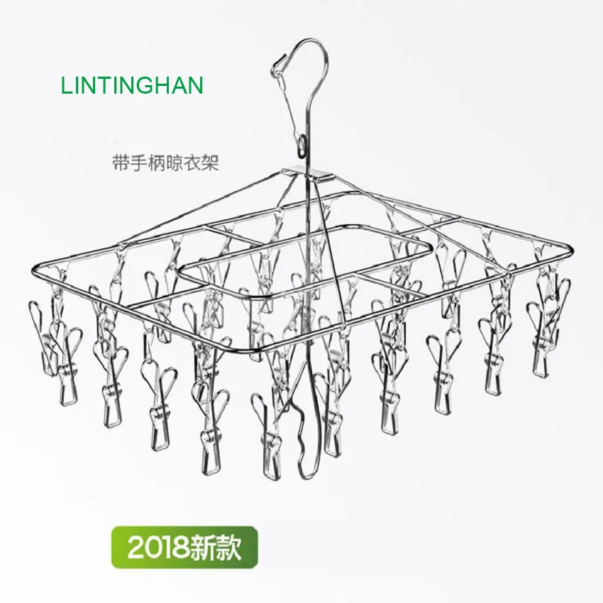 

Stainless steel drying rack and durable stainless steel arc by multi-function clip on acrylic clothes clip to clip stockings