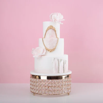 Кристалл торт стенд стол центральным золото зеркальная поверхность подставка для десерта и кексов стол Свадебная вечеринка украшения выпечки инструмент - Цвет: S