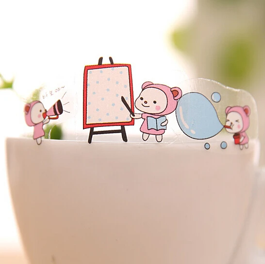 

Cute Little Girls Self-Adhesive PVC Stickers Diary Notebook Stickers Decoration Stickers FOD