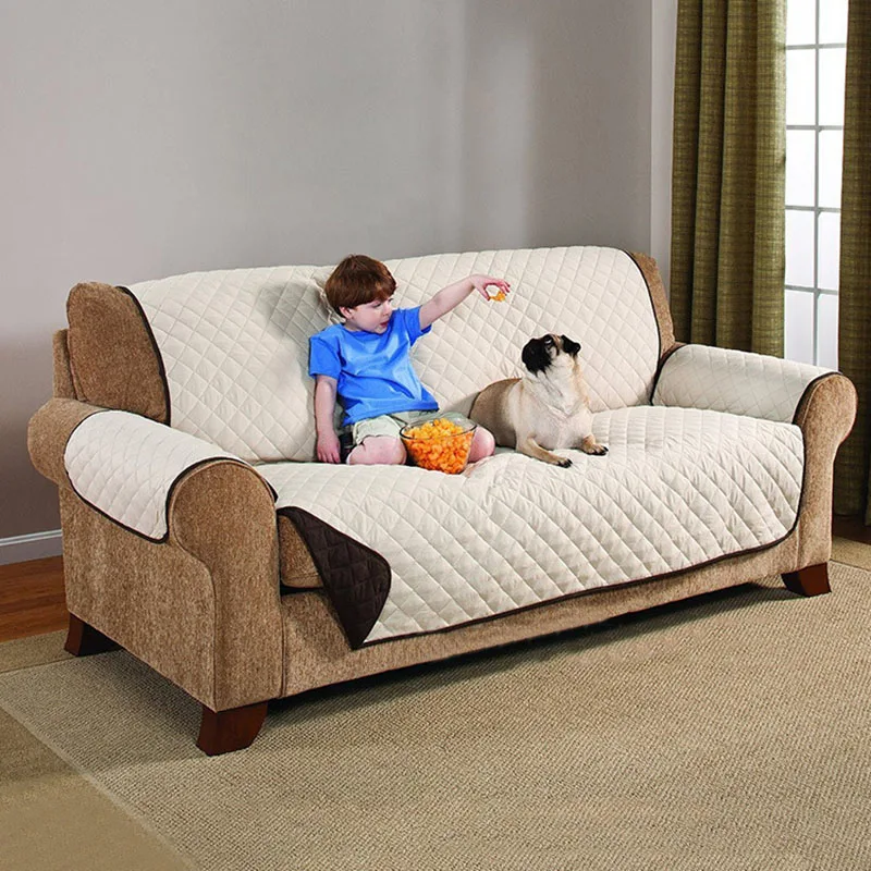 

new 2019 Quilted Sofa Arm Chair Settee Pet Protector Slip Cover Furniture Cushion Throws 2019YU-Home