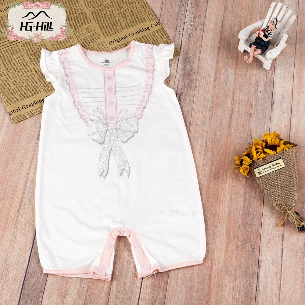 

HG-hill SS18-0045 newborn 0-18M baby girls cotton infant toddler clothes children summer romper