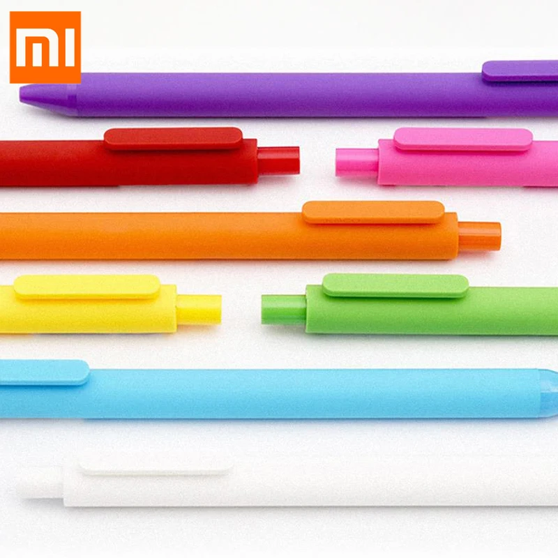 Оригинальная гелевая ручка Xiaomi mijia KACO Шариковая для школы разного знака Радужная
