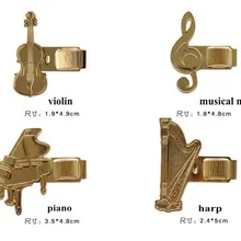 20 шт./партия креативная Изысканная Милая музыкальная металлическая ручка с зажимом серия закладки для рук канцелярские принадлежности 6196