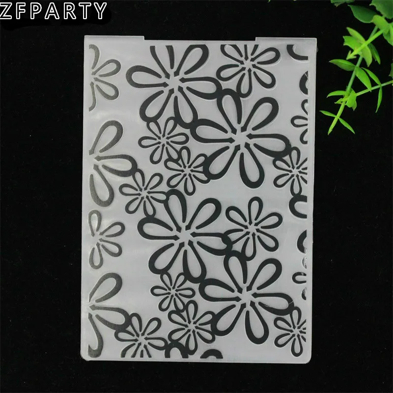 

ZFPARTY Flowers Plastic Embossing Folders for DIY Scrapbooking Paper Craft/Card Making Decoration Supplies
