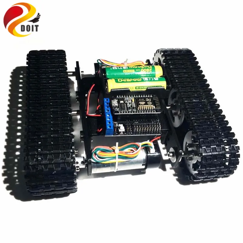 

Mini T100 Crawler Robot Tank Car Chassis with Nodemcu Wireless WiFi Controller Kit Tracked Robot Competition DIY RC Toy kit