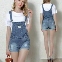 Лето новые женские подтяжки/женские джинсовые шорты/рваные джинсовые штаны с расклешенными углами