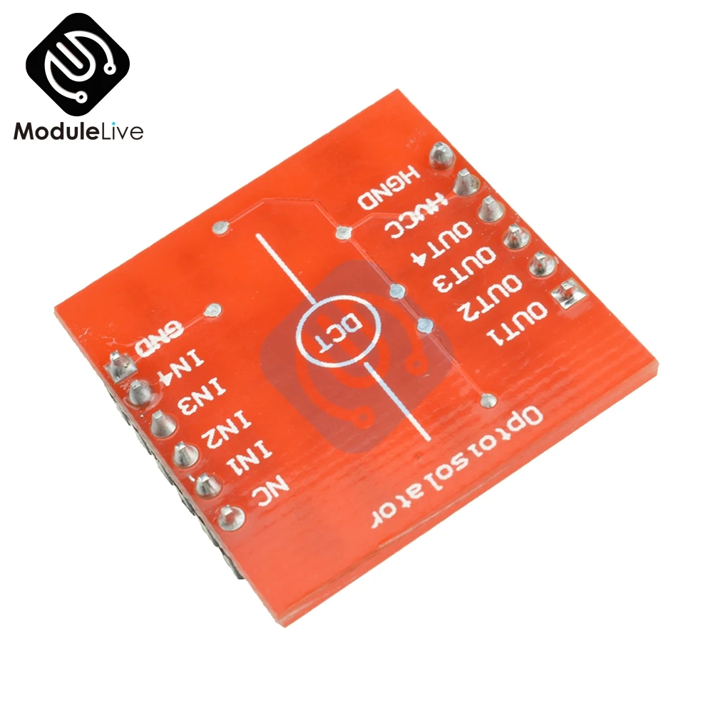 TLP281 4 канальный оптоизолятор IC модуль для Arduino Плата расширения высокий и низкий