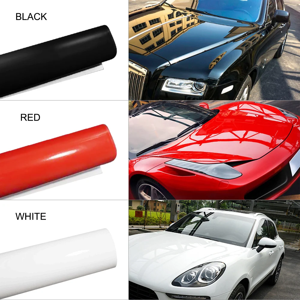 

Car Paint Protection Film Stretchable Glossy Vinyl Film Protective Car Motorcycle Vinyl Wrap Stickers with Air Release 152*30cm